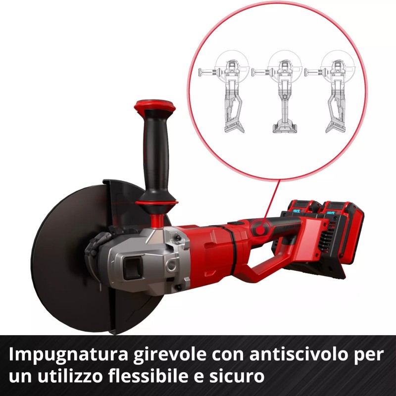 EINHELL SMERIGLIATRICE ANGOLARE A BATTERIA AXXIO 36/230 Q