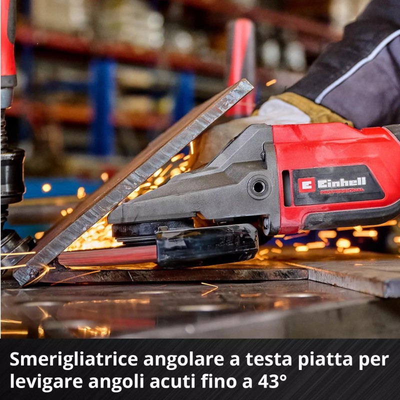 EINHELL SMERIGLIATRICE ANGOLARE A BATTERIA TP-AG 18/125 F Li BL - Solo