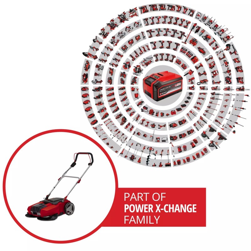 EINHELL SPAZZATRICE A BATTERIA TE-SW 18/610 Li-Solo