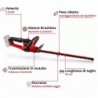 EINHELL TAGLIASIEPI A BATTERIA GP-CH 18/50 Li BL-Solo