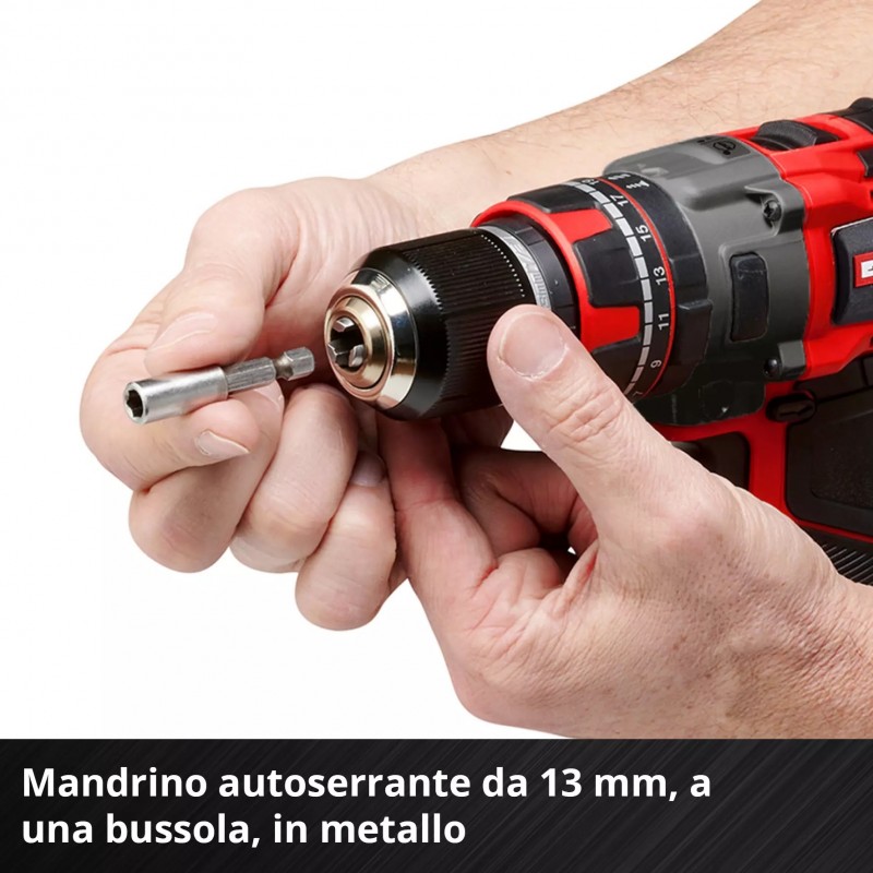 EINHELL TRAPANO AVVITATORE A PERCUSSIONE TP-CD 18/80 Li-i BL - Solo