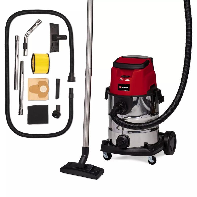 EINHELL ASPIRASOLIDI E LIQUIDI A BATTERIA TE-VC 36/25 Li S-Solo