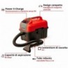 EINHELL ASPIRASOLIDI E LIQUIDI TE-VC 18/10 Li-Solo