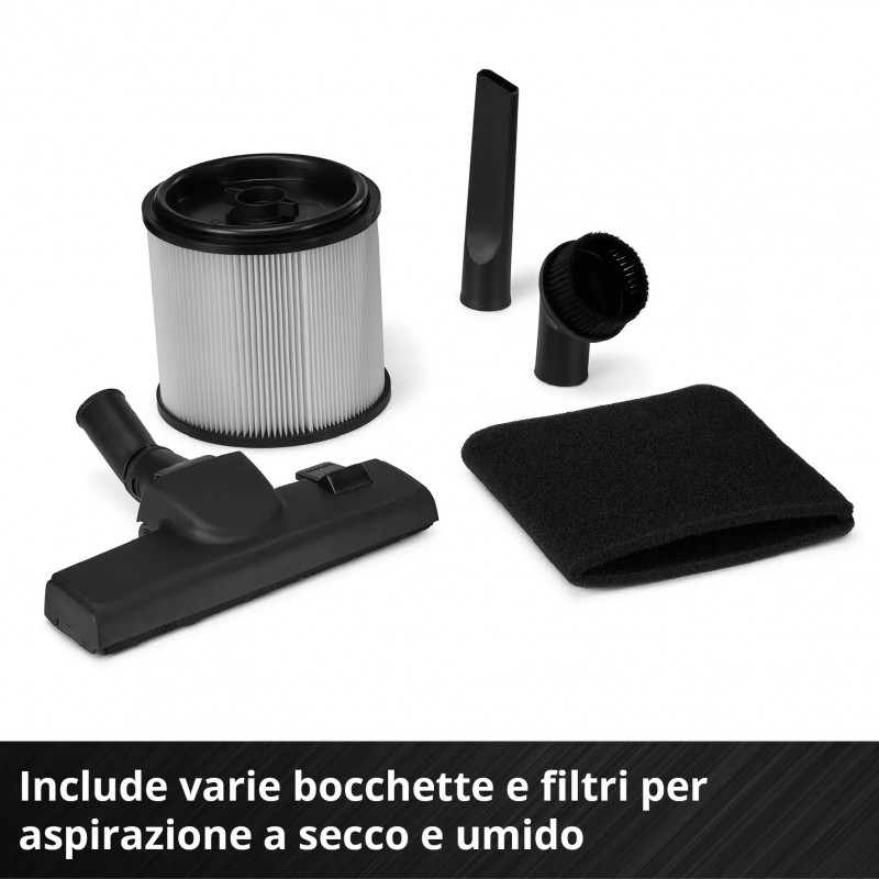 EINHELL ASPIRASOLIDI E LIQUIDI TE-VC 2580 SACL