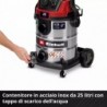 EINHELL ASPIRASOLIDI E LIQUIDI TE-VC 2580 SACL