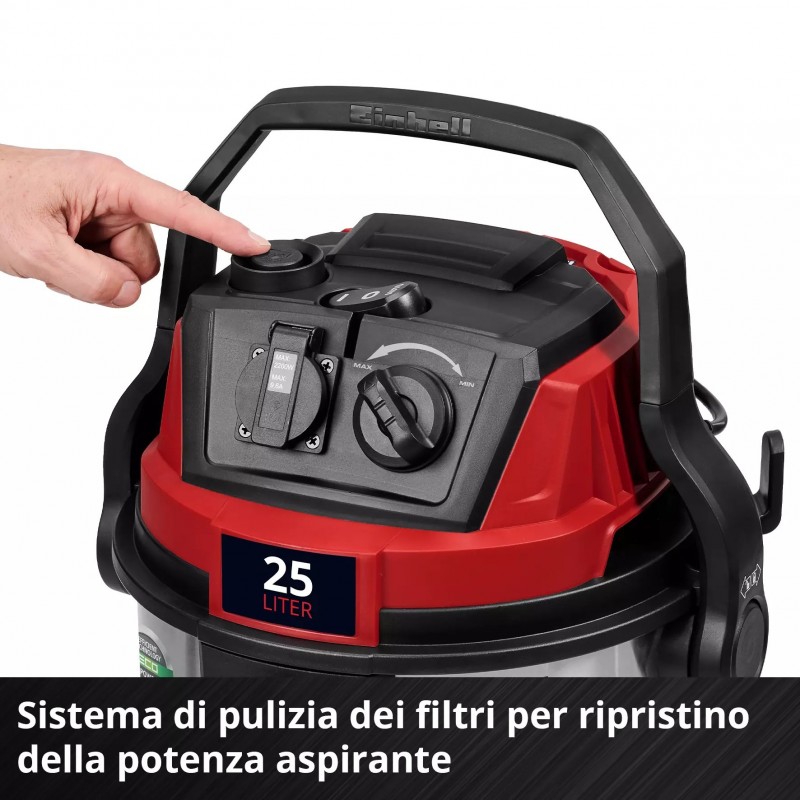 EINHELL ASPIRASOLIDI E LIQUIDI TE-VC 2580 SACL