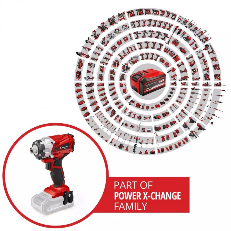 EINHELL AVVITATORE A IMPULSI A BATTERIA TE-CI 18/1 Li-Solo