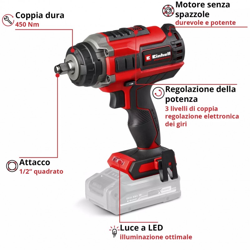 EINHELL AVVITATORE A PERCUSSIONE IMPAXXO 18/450
