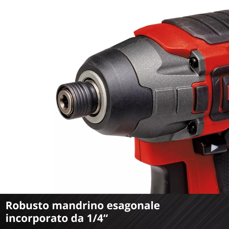 EINHELL AVVITATORE A PERCUSSIONE TP-CI 18/220 Li BL - Solo