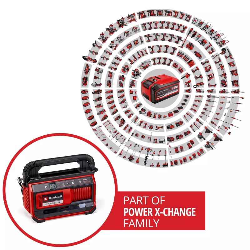 EINHELL COMPRESSORE A BATTERIA PRESSITO 18/25