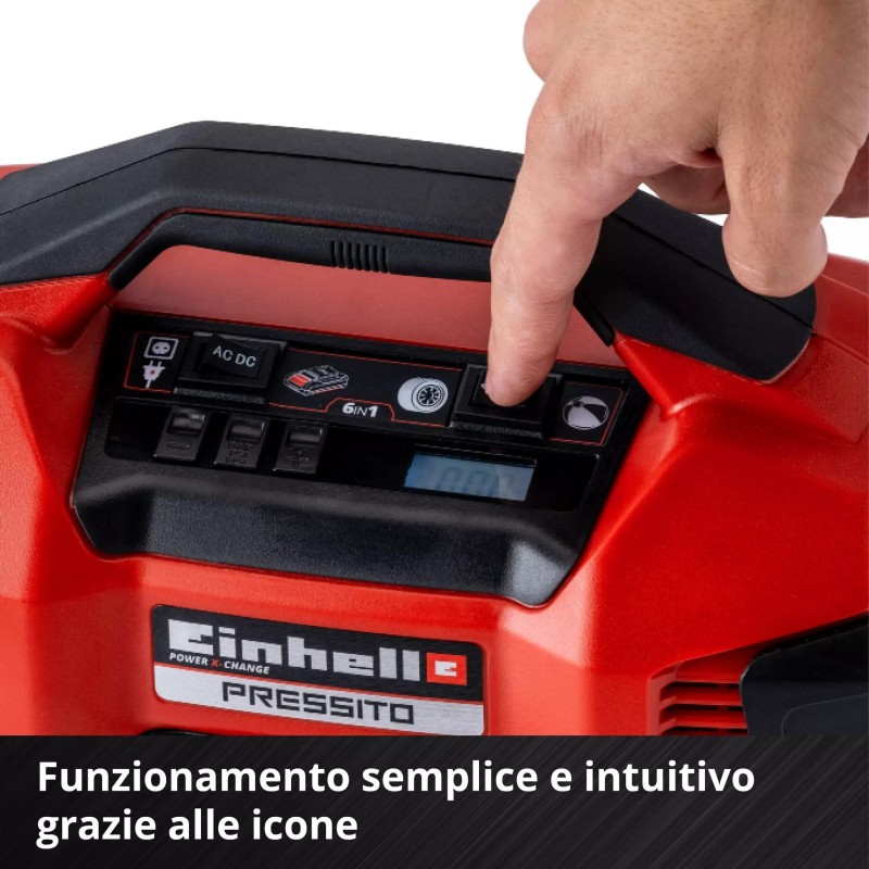 EINHELL COMPRESSORE IBRIDO PRESSITO