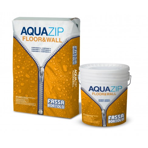 Impermeabilizzante Fassa Aquazip Floor & Wall bianco e grigio (Sacco da 20 Kg + Secchio da 10 Kg) Fassa Bortolo - 1