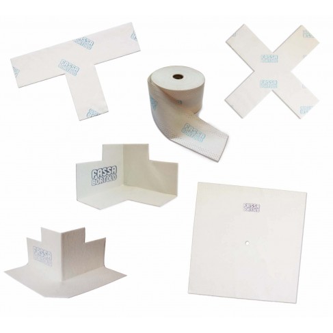 Bandelle Fassa Aquazip Elastoband membrane alcali-resistenti per giunti d'angolo- Varie Forme Fassa Bortolo - 1