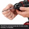 EINHELL TRAPANO A PERCUSSIONE A BATTERIA TE-CD 18/40 Li-i +64 (1x2