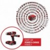 EINHELL TRAPANO A PERCUSSIONE A BATTERIA TE-CD 18/48 Li-i (2x2