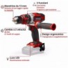 EINHELL TRAPANO A PERCUSSIONE A BATTERIA TE-CD 18/48 Li-i-Solo