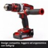 EINHELL TRAPANO A PERCUSSIONE A BATTERIA TE-CD 18/48 Li-i-Solo