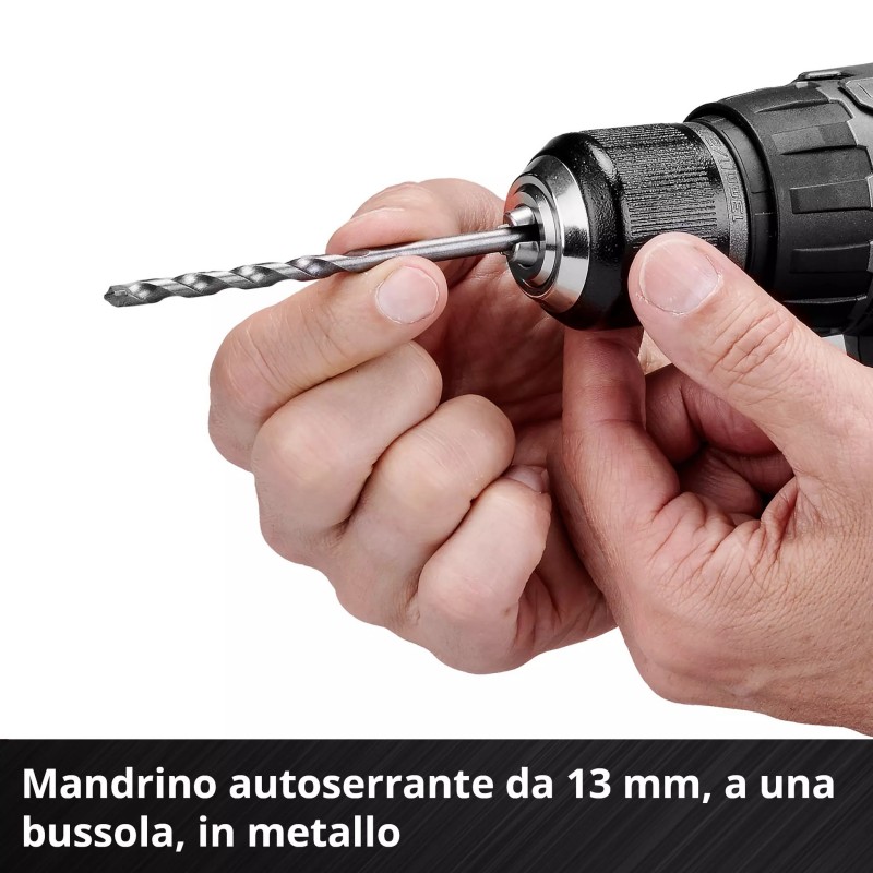 EINHELL TRAPANO A PERCUSSIONE TP-CD 18/60 Li-i BL Solo