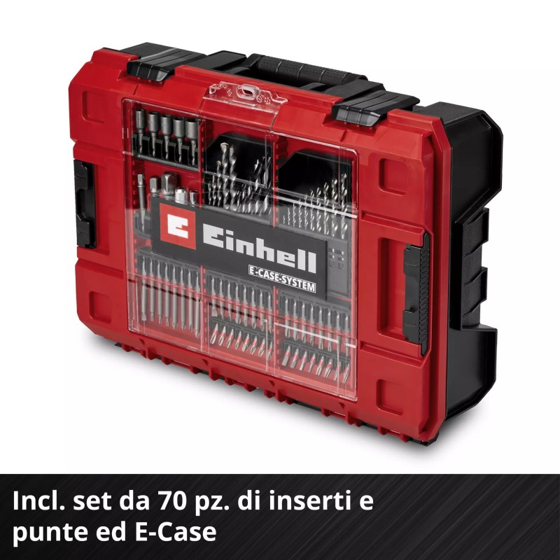 EINHELL TRAPANO A PERCUSSIONE TP-CD 18/70 Li-i BL+70 (2+3Ah)