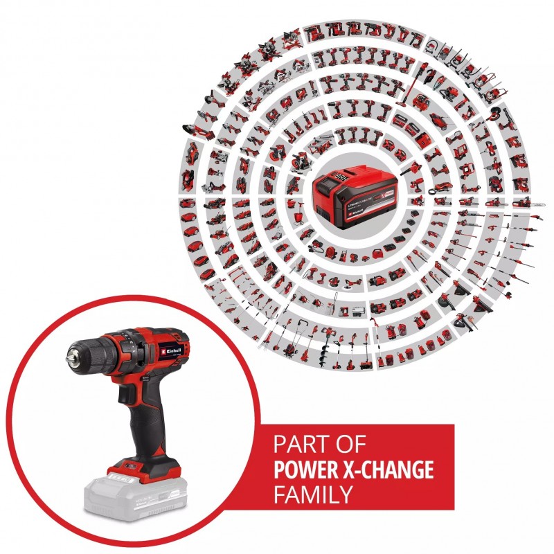 EINHELL TRAPANO AVVITATORE A BATTERIA TC-CD 18/35 Li - Solo