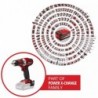 EINHELL TRAPANO AVVITATORE A BATTERIA TE-CD 18/40 Li-Solo