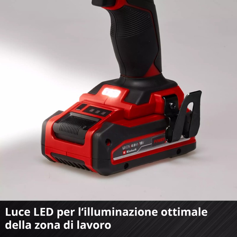 EINHELL TRAPANO AVVITATORE A BATTERIA TE-CD 18/40 Li-Solo