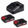EINHELL TRAPANO AVVITATORE A BATTERIA TE-CD 18/40-1 Li (2x2.0 Ah)
