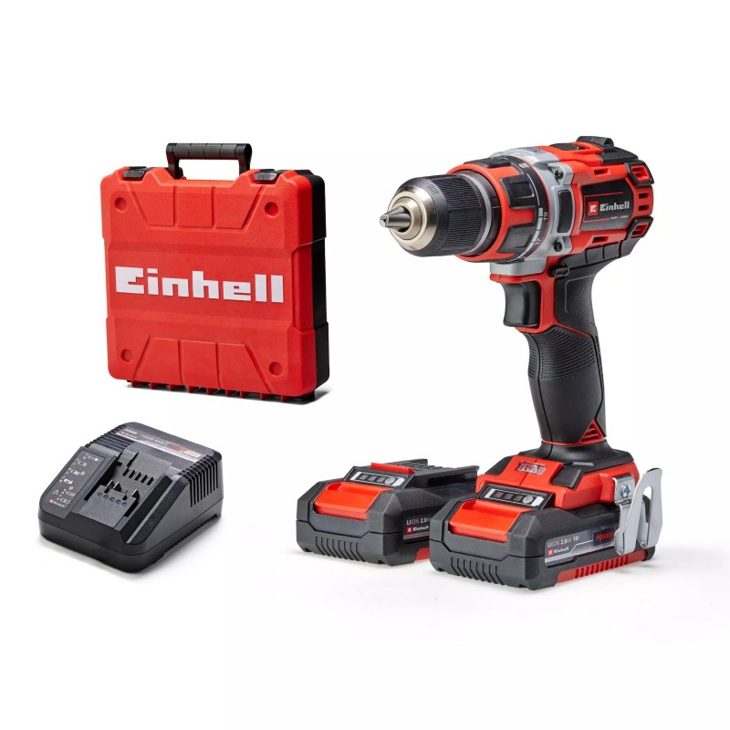 EINHELL TRAPANO AVVITATORE A BATTERIA TP-CD 18/50 Li BL (2x2