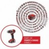 EINHELL TRAPANO AVVITATORE A PERCUSSIONE TP-CD 18/50 Li-i BL (2x2