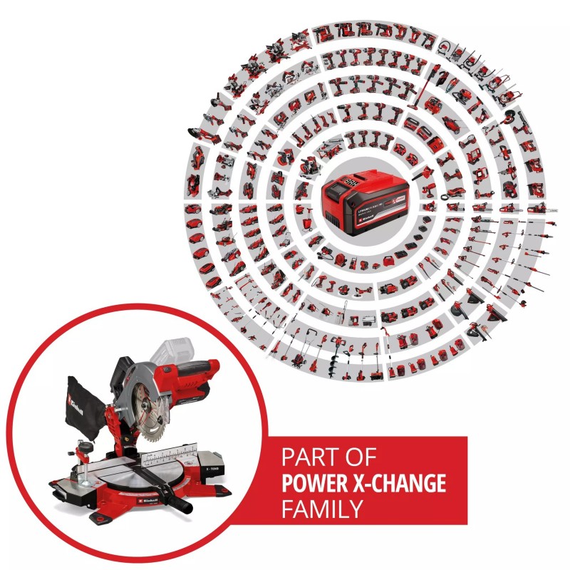 EINHELL TRONCATRICE A BATTERIA TE-MS 18/210 Li-Solo