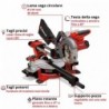 EINHELL TRONCATRICE RADIALE A BATTERIA TE-SM 36/210 Li - Solo