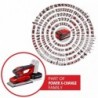 EINHELL LEVIGATRICE ORBITALE A BATTERIA TE-OS 18/230 Li Solo