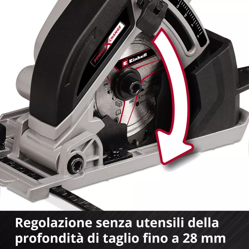 EINHELL MINI SEGA CIRCOLARE A BATTERIA TE-CS 18/89 Li - Solo
