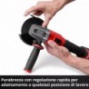 EINHELL SMERIGLIATRICE ANGOLARE A BATTERIA AXXIO 18/115 Q