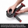 EINHELL SMERIGLIATRICE ANGOLARE A BATTERIA AXXIO 18/115 Q