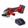 EINHELL SMERIGLIATRICE ANGOLARE A BATTERIA TC-AG 18/115 Li (1x4