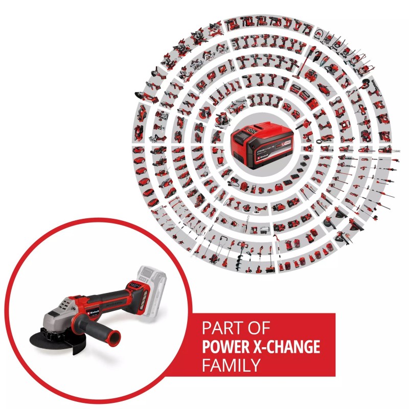 EINHELL SMERIGLIATRICE ANGOLARE A BATTERIA TP-AG 18/125 CE Q Li - Solo