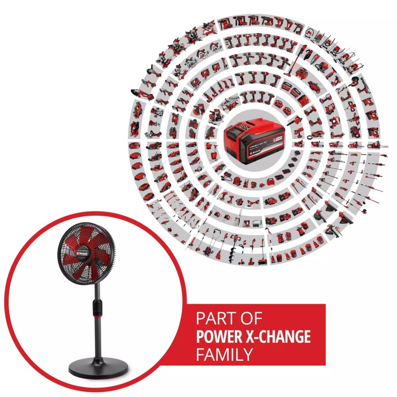 EINHELL VENTILATORE A PIANTANA GE-CF 18/320 P Li-Solo