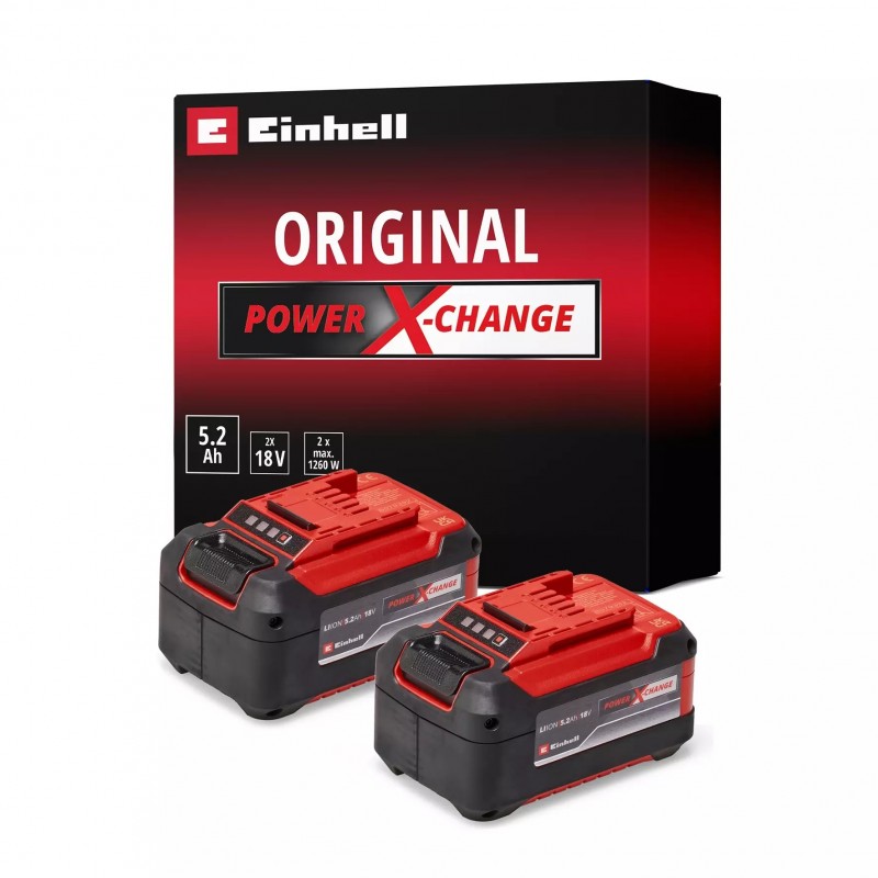 EINHELL BATTERIE 2x 18V 5
