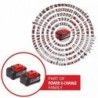 EINHELL BATTERIE 2x 18V 5