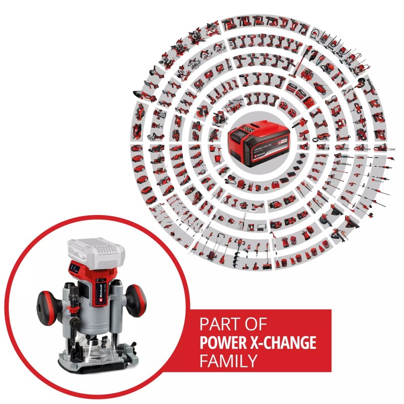 EINHELL FRESATRICE VERTICALE TP-RO 18 Li BL - Solo