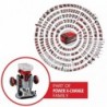 EINHELL FRESATRICE VERTICALE TP-RO 18 Li BL - Solo