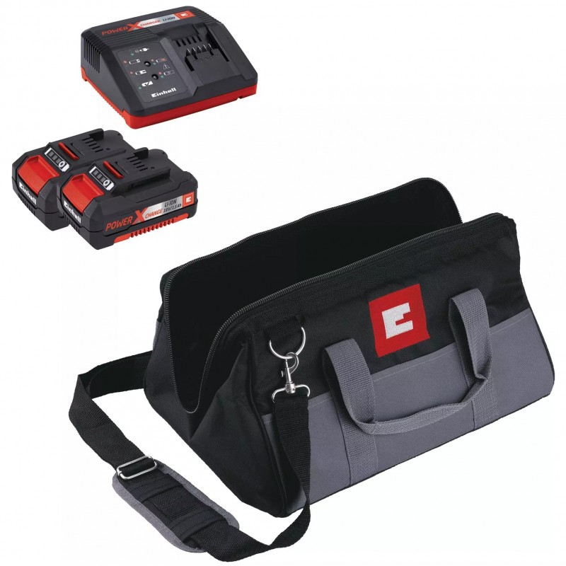 EINHELL KIT UTENSILI A BATTERIA TE-TK 18/1 Li Kit (CD+CI)