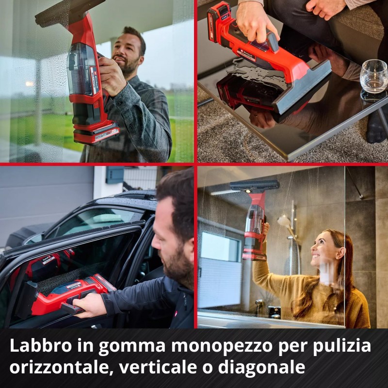 EINHELL LAVAVETRI A BATTERIA BRILLIANTO