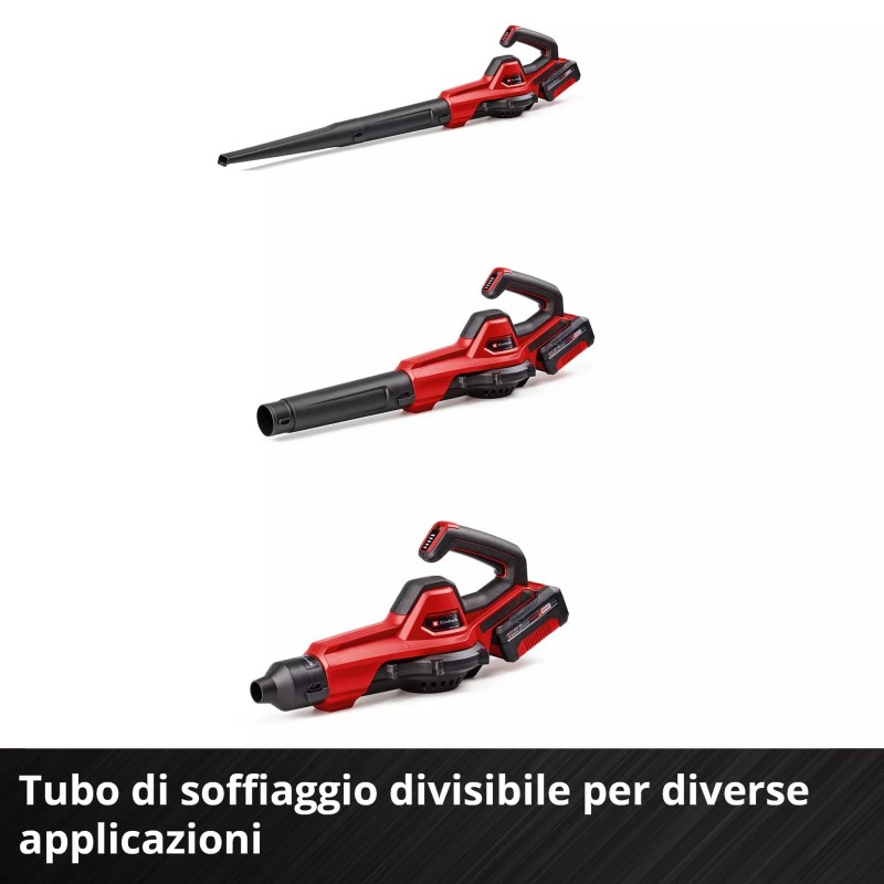 EINHELL SOFFIATORE UNIVERSALE A BATTERIA GE-UB 18/250 Li E (1x4