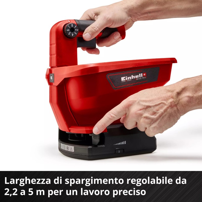 EINHELL SPARGITORE UNIVERSALE A BATTERIA GE-US 18 Li-Solo