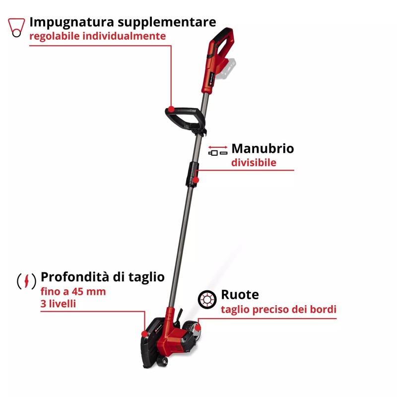EINHELL TAGLIABORDI A BATTERIA GE-LE 18/190 Li-Solo