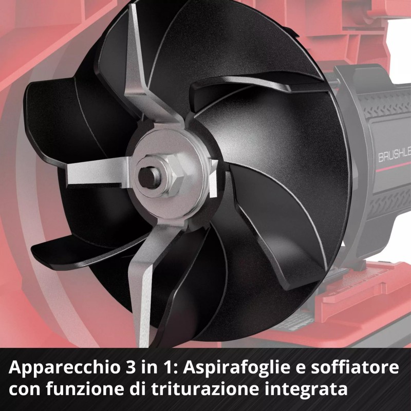 EINHELL ASPIRAFOGLIE E SOFFIATORE VENTURRO 18/210