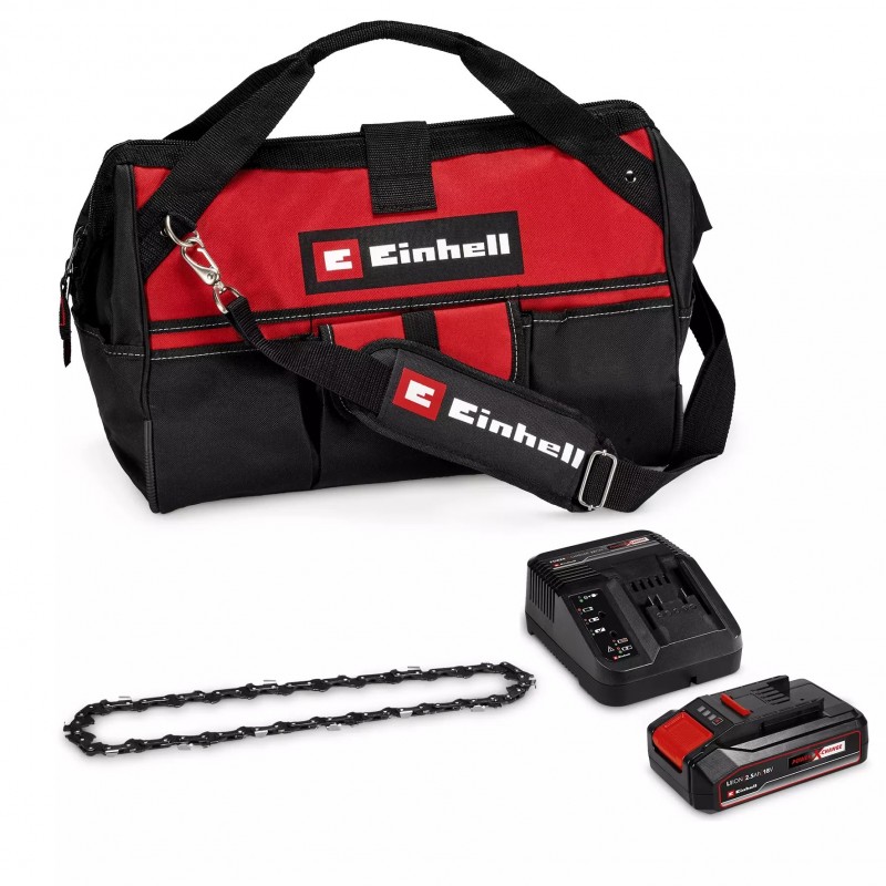 EINHELL MOTOSEGA A BATTERIA GE-PS 18/15 Li Bag Kit