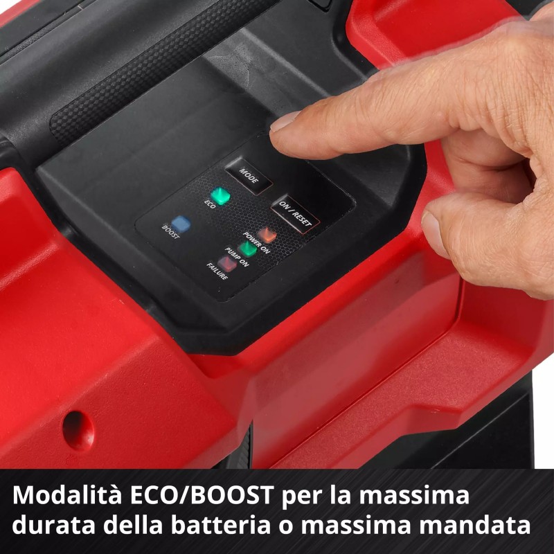 EINHELL POMPA DA GIARDINO A BATTERIA AUTOMATICA AQUINNA 18/30 F LED AUTOMATIC